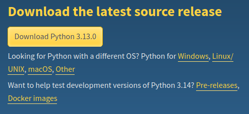 Python 3.13 Dockerfile building and testing.